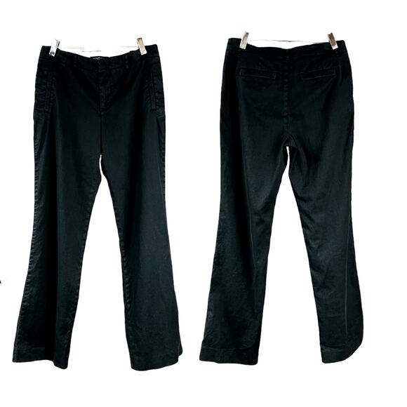 Peruvian Connection Women's Pants Straight Leg Linen Blend Dark Wash Size 6